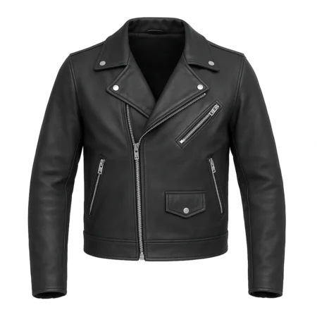 Midnight Moto Men's Motorcycle Leather Jacket
