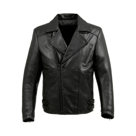 Lucenzo Bolt Men's Leather Jacket