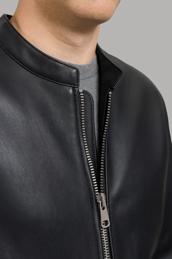 Logan Men's Vegan Leather Jacket - Image 6
