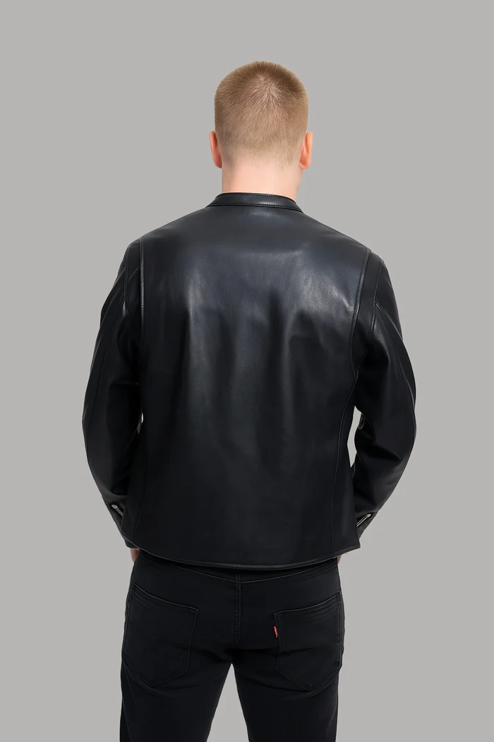 Logan Men's Vegan Leather Jacket - Image 9