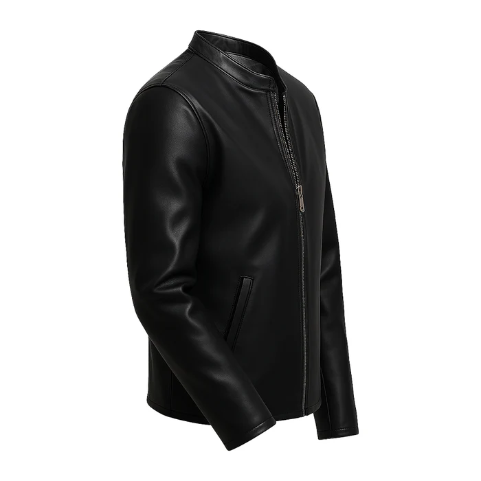 Logan Men's Vegan Leather Jacket - Image 3
