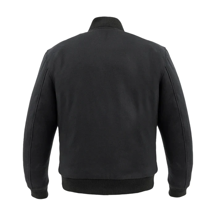 Troy Classic Men's Leather bomber Jacket - Image 6