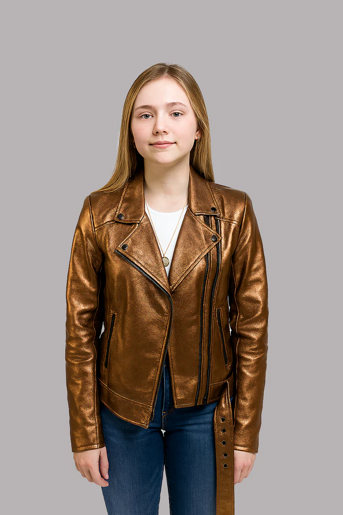 Hazelwyn Luxe Women's Lambskin Leather Jacket - Image 5