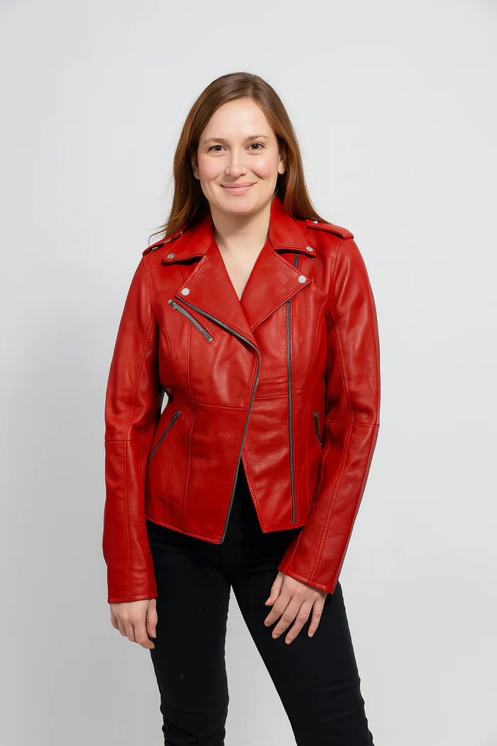 Nova Heritage Women's Vintage Moto Leather Jacket