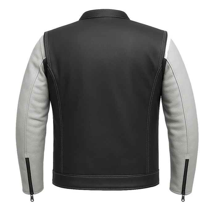Inferno Edge Men's Moto Leather Jacket - Image 10