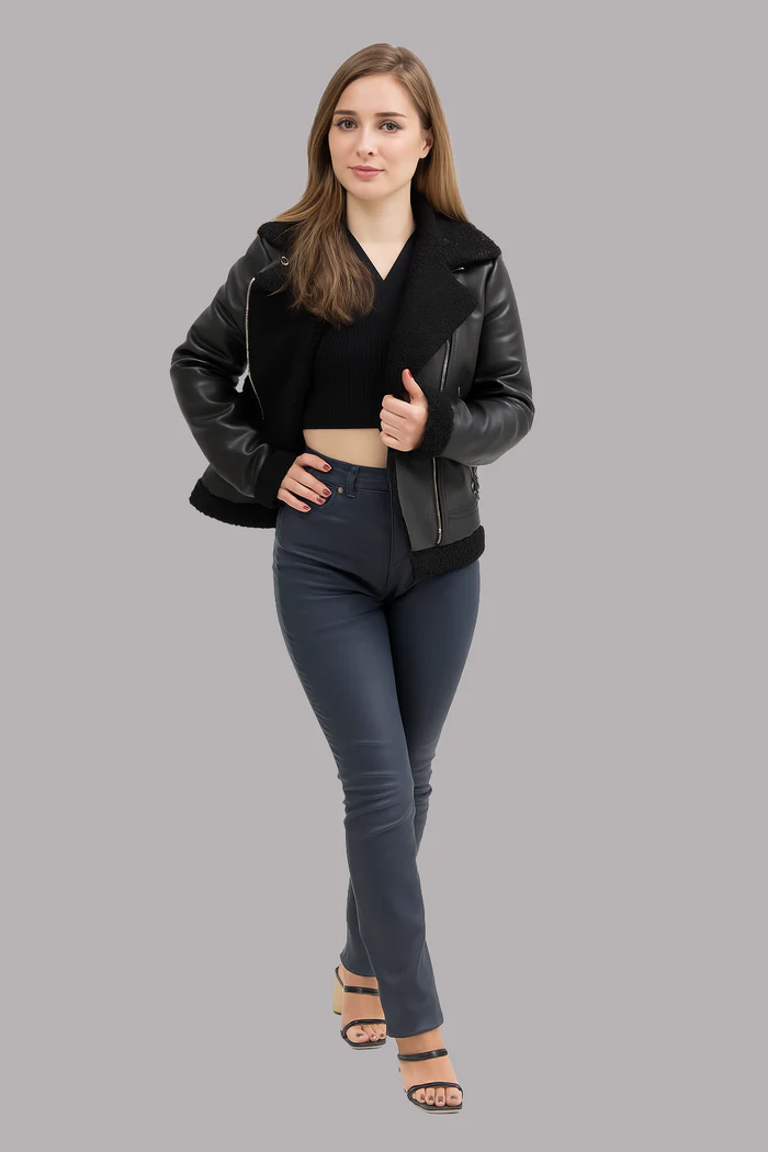 Chelsea Women's Leather Jacket - Image 10