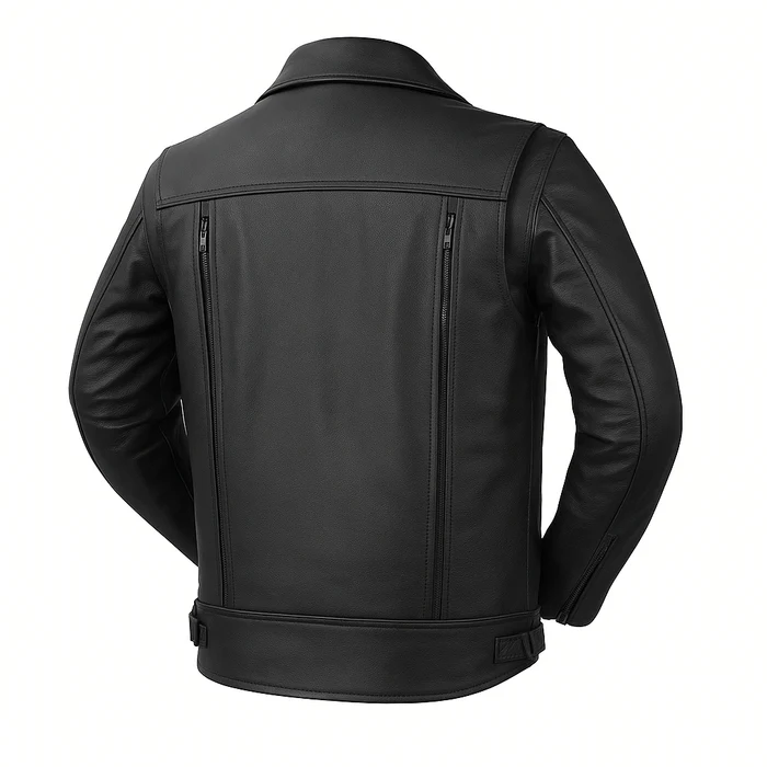 Rider's Creed Men's Motorcycle Leather Jacket - Image 2