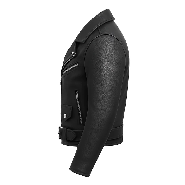 Mini Little Rebel Rider Kids Leather Biker Jacket - Image 3