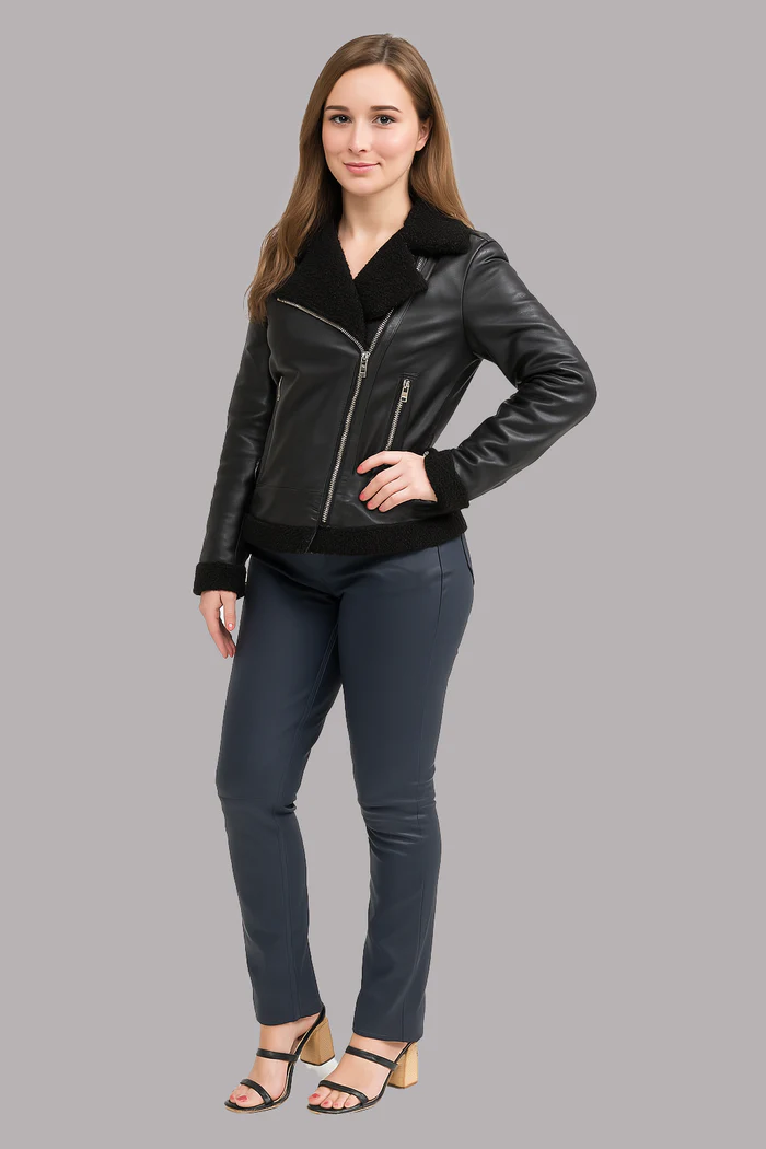 Chelsea Women's Leather Jacket - Image 11
