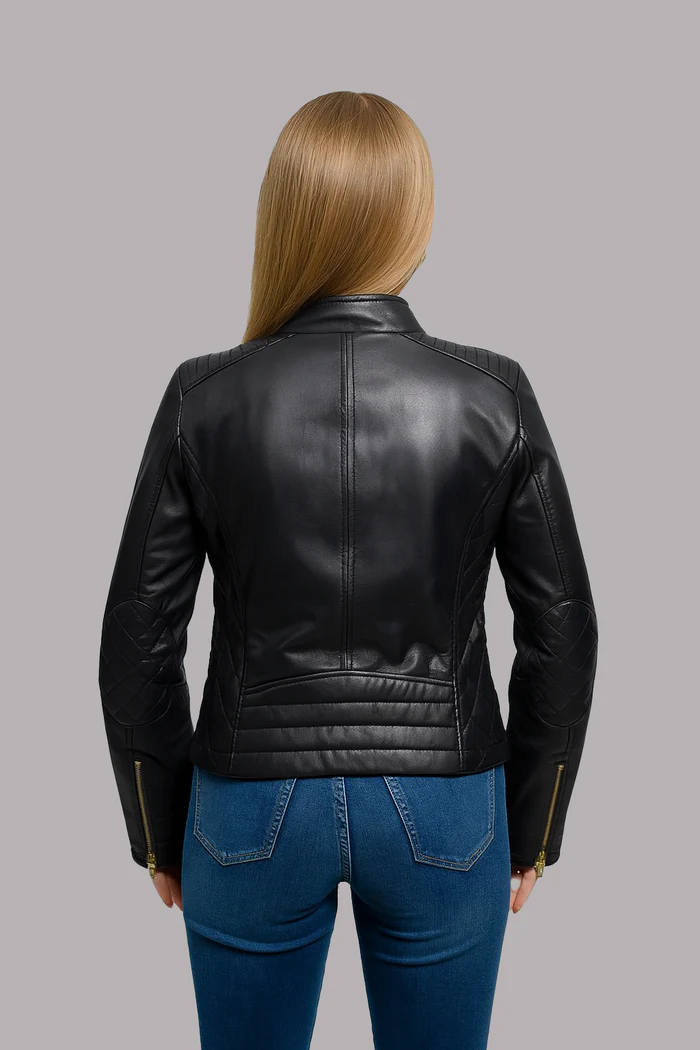 Mirielle Skin Womens Fashion Leather Jacket - Image 7
