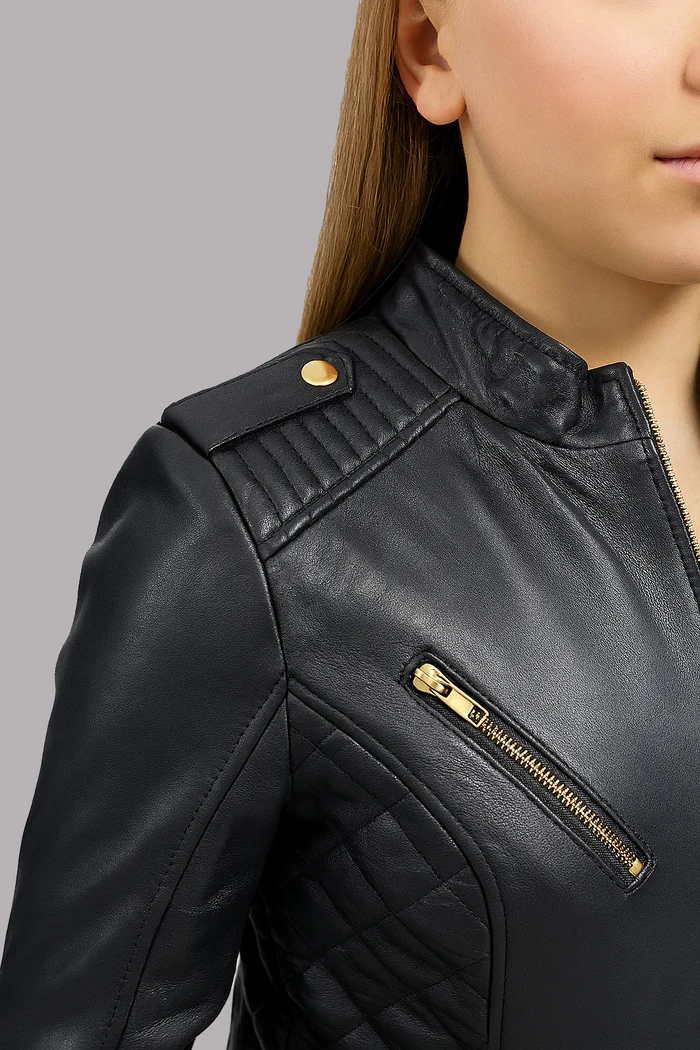 Mirielle Skin Womens Fashion Leather Jacket - Image 8