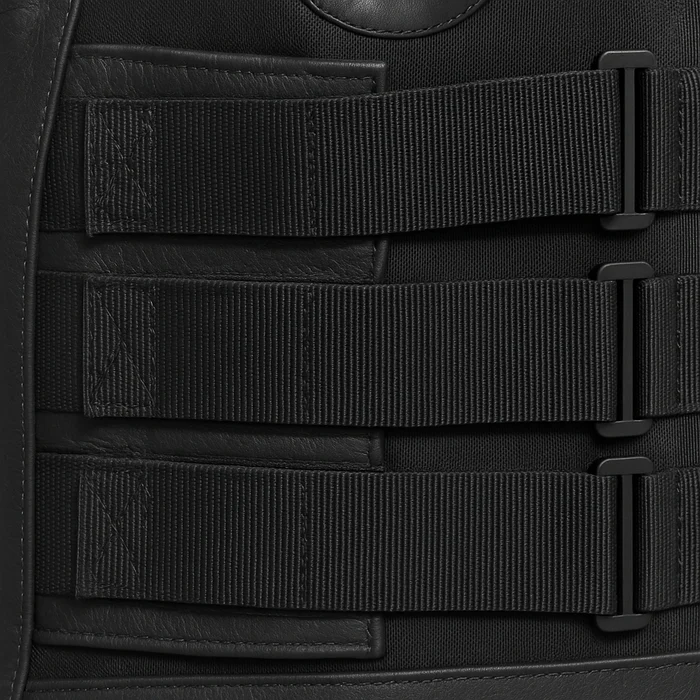 Warden's Creed - Men's Motorcycle Swat Style Leather Vest - Image 4