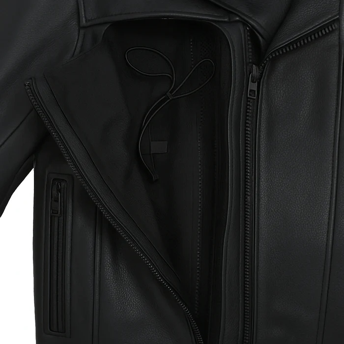 Rider's Creed Men's Motorcycle Leather Jacket - Image 4