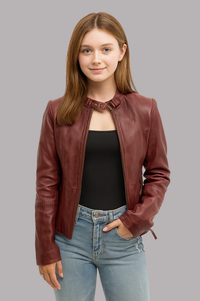 Roxi Flame women's Fashion Leather Jacket