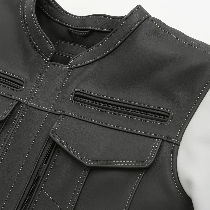 Inferno Edge Men's Moto Leather Jacket - Image 14
