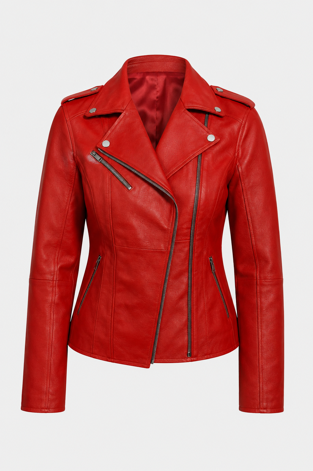Nova Heritage Women's Vintage Moto Leather Jacket - Image 6