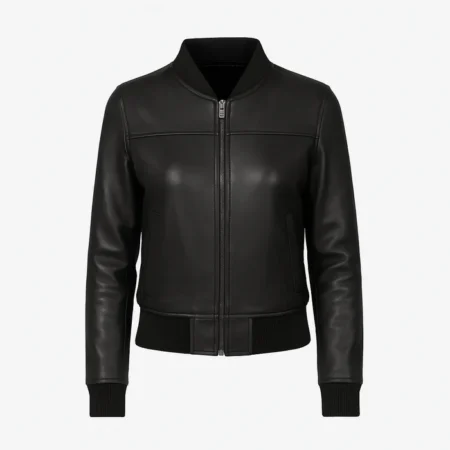 Aeryn Jet Bomber Women's Fashion Leather Jacket