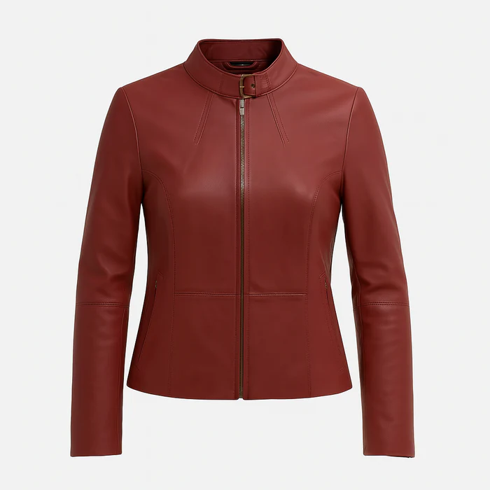 Roxi Flame women's Fashion Leather Jacket - Image 7
