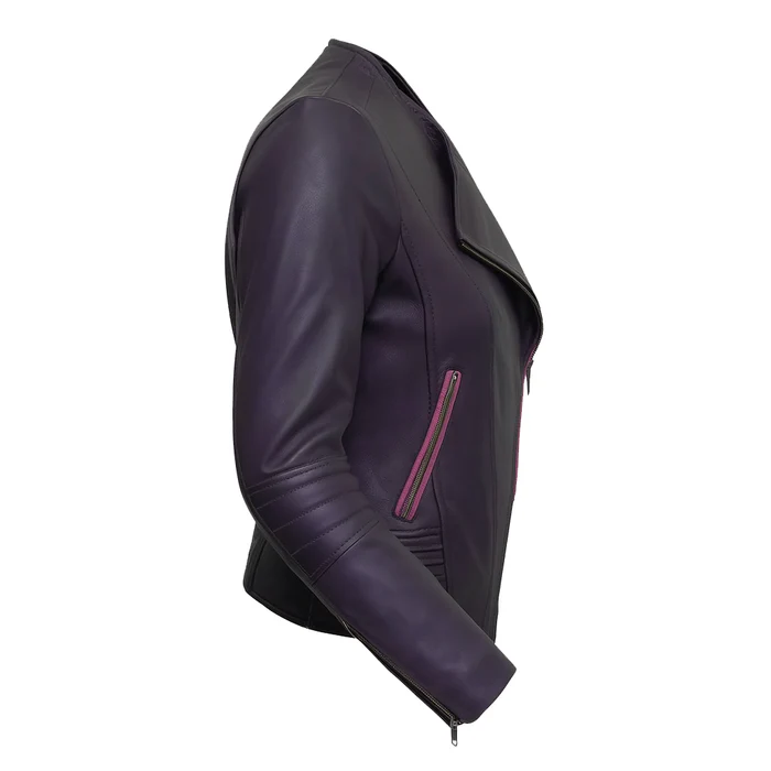 Blaire Burn Women's Fashion Leather Jacket - Image 2