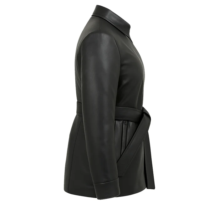 Janessa Luxe Women's Fashion Leather Jacket - Image 9