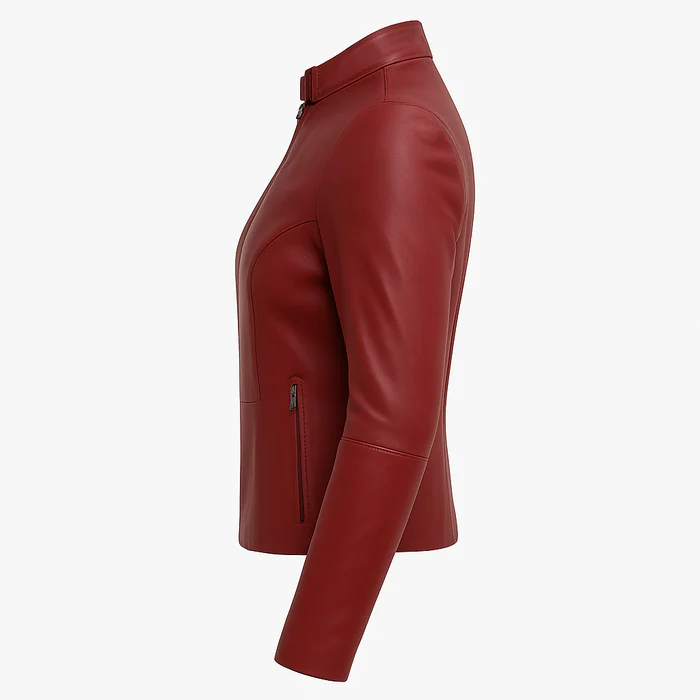 Roxi Flame women's Fashion Leather Jacket - Image 8