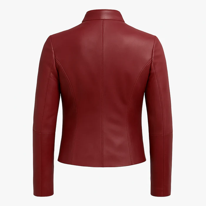 Roxi Flame women's Fashion Leather Jacket - Image 9