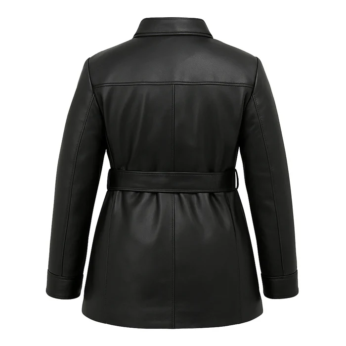 Janessa Luxe Women's Fashion Leather Jacket - Image 10