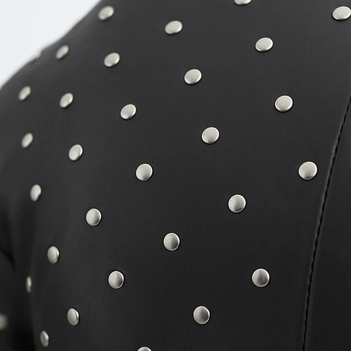 Claudia Women's Fashion Leather Jacket - Image 11