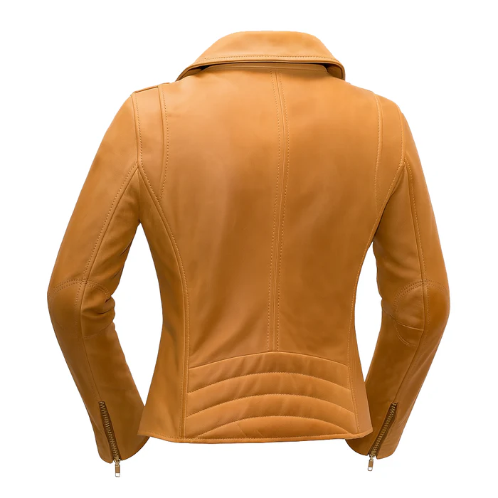 Sloane Steel Women's Leather Biker Jacket - Image 11