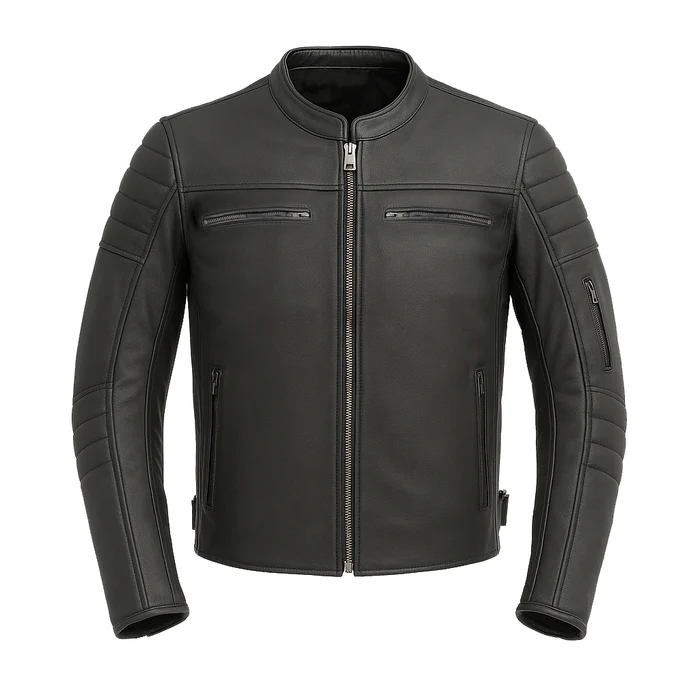 Steelcore Men's Motorcycle leather jacket - Image 9