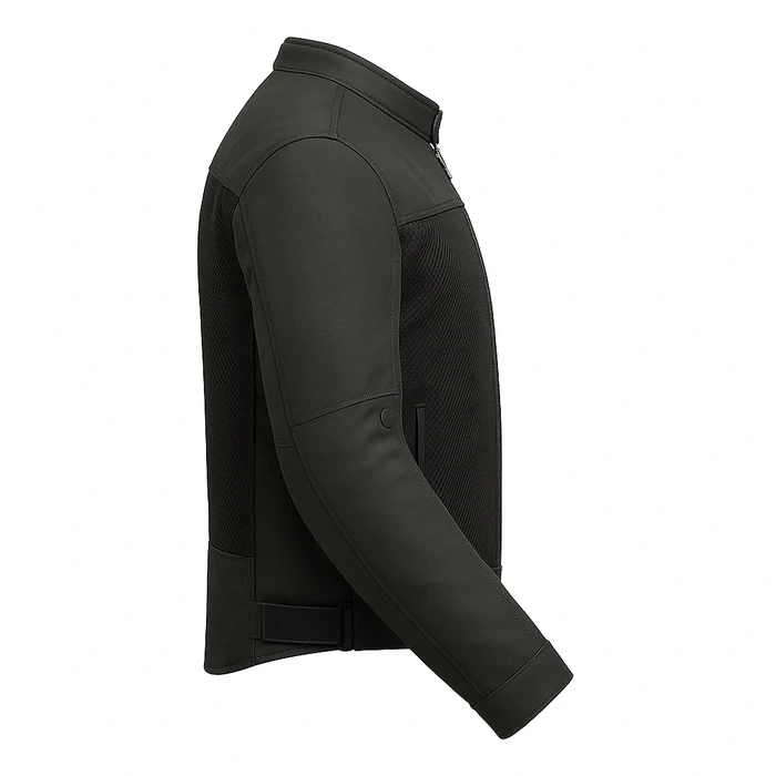 Velocity Black Men's Motorcycle Textile Jacket - Image 3