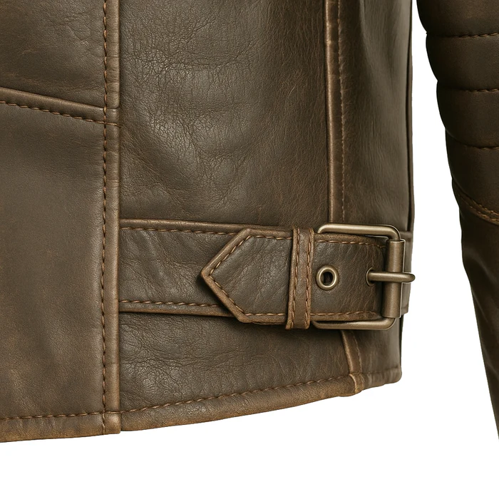 Steelcore Men's Motorcycle leather jacket - Image 4