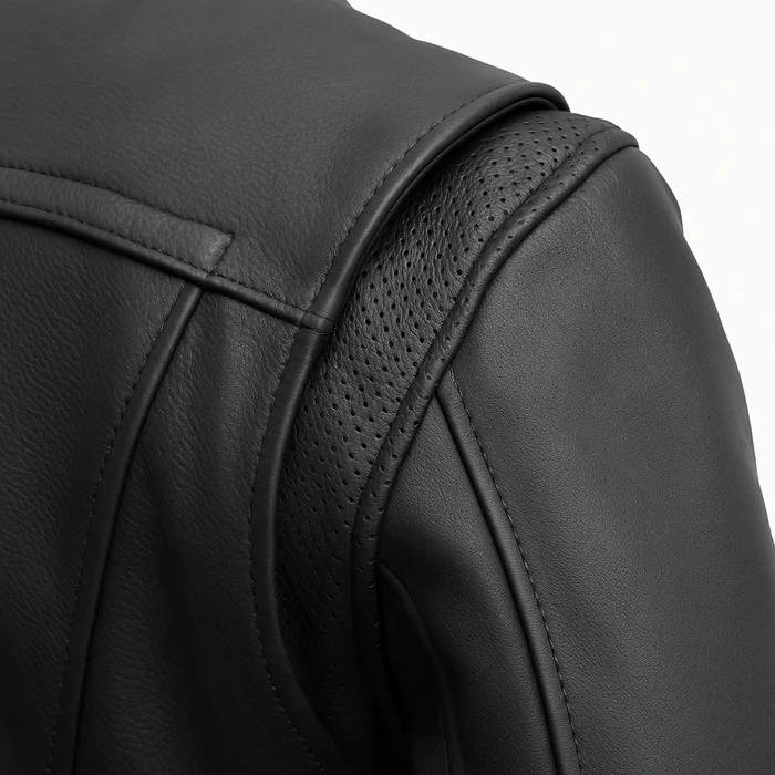 Nightshade Edge Men's Motorcycle Leather Jacket - Image 4