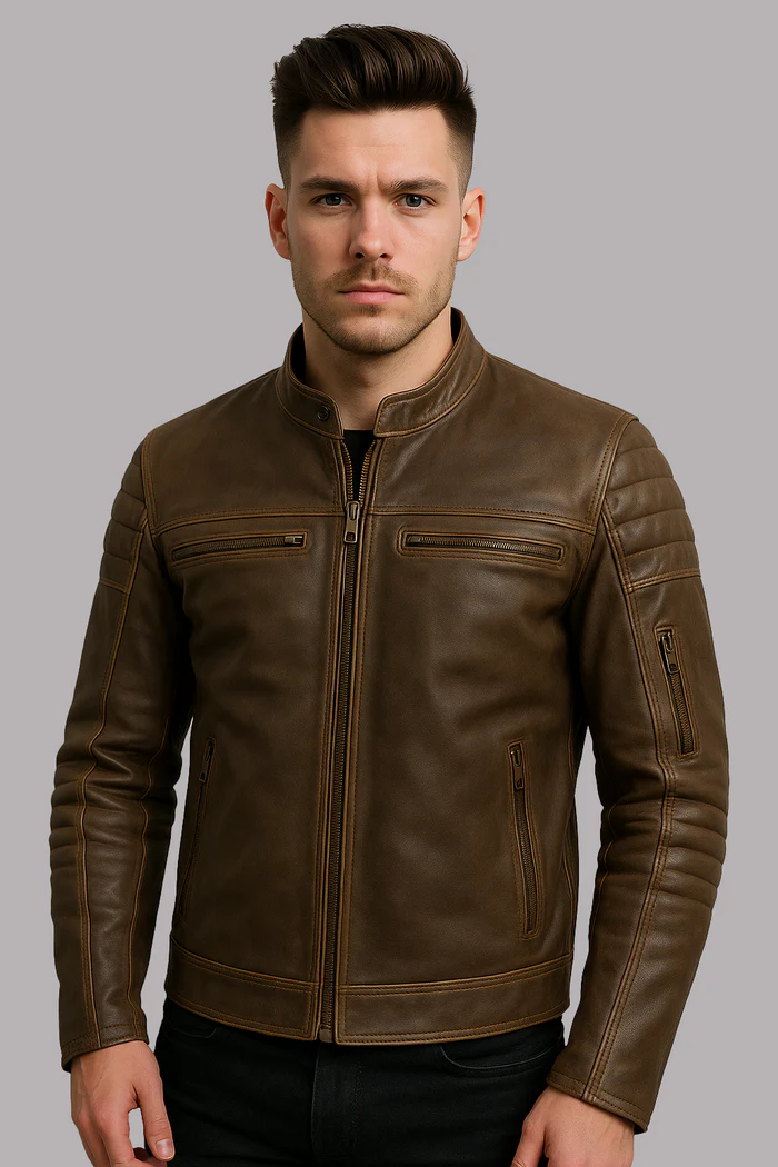 Steelcore Men's Motorcycle leather jacket - Image 6
