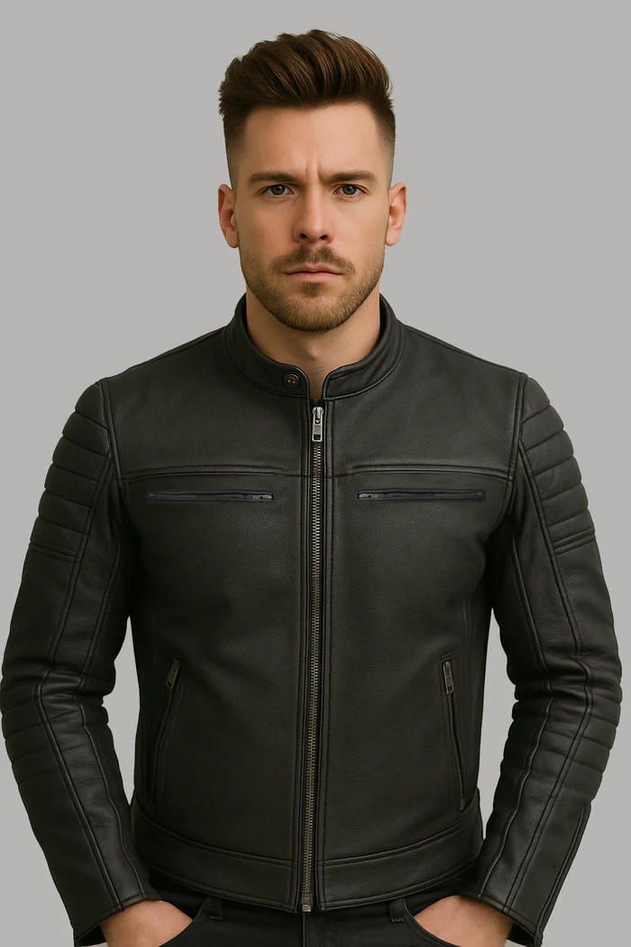 Steelcore Men's Motorcycle leather jacket - Image 14