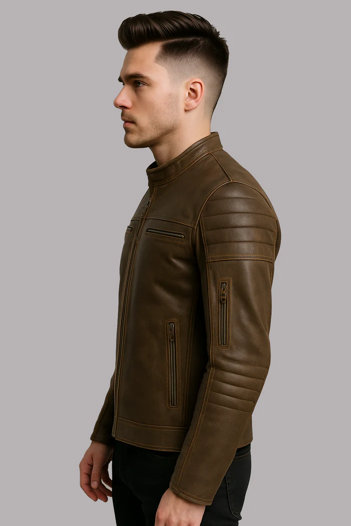Steelcore Men's Motorcycle leather jacket - Image 7