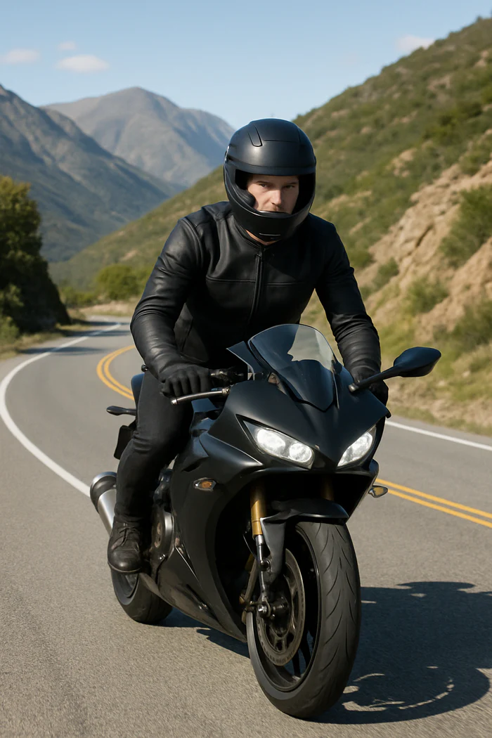 Nightshade Edge Men's Motorcycle Leather Jacket - Image 8
