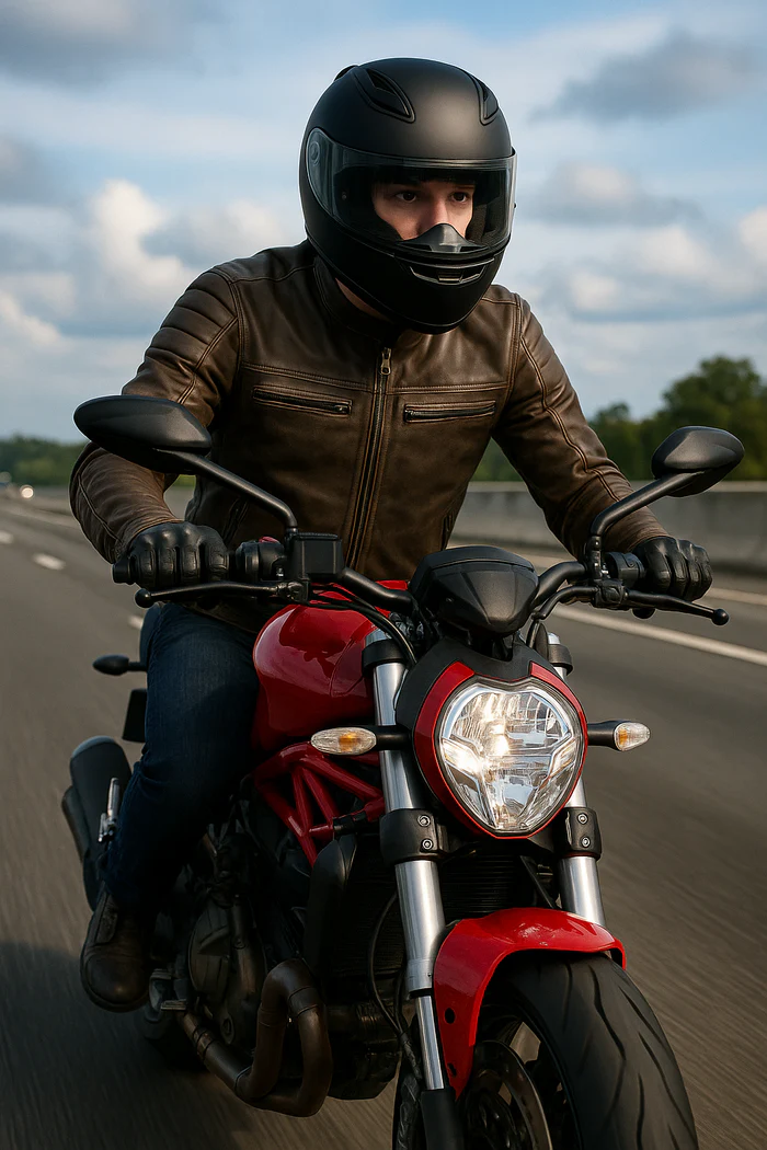Steelcore Men's Motorcycle leather jacket - Image 8