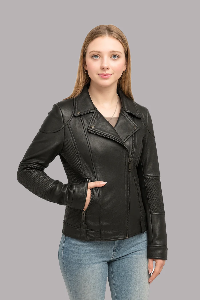 Thora Blaze women's Leather Jacket - Image 13