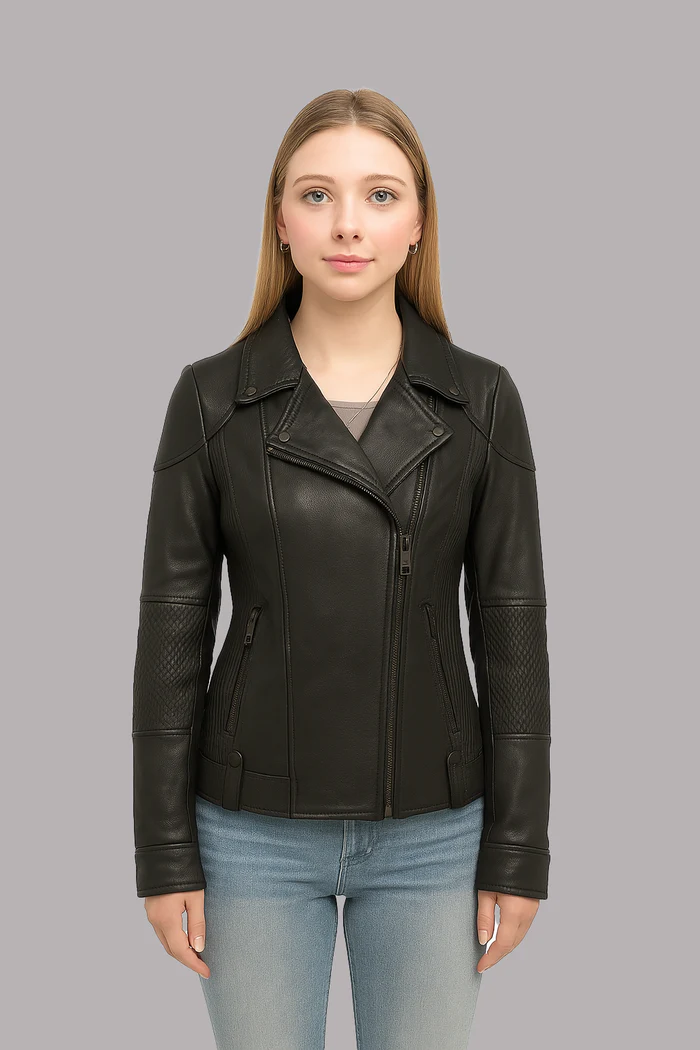 Thora Blaze women's Leather Jacket - Image 14
