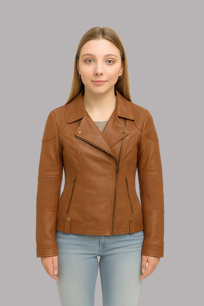 Thora Blaze women's Leather Jacket - Image 5
