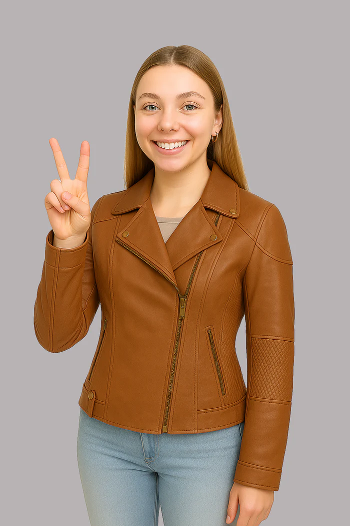Thora Blaze women's Leather Jacket - Image 4